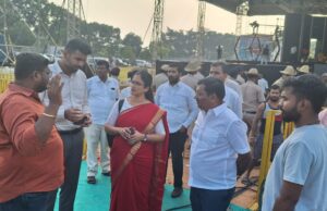 ಯುವ ದಸರಾ ಉಪ ಸಮಿತಿಯಿಂದ ಮಹಾರಾಜ ಕಾಲೇಜು ಮೈದಾನಕ್ಕೆ ಭೇಟಿ ಪರಿಶೀಲನೆ