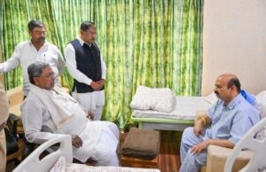 ಮಾಜಿ ಸಿಎಂ ಬಸವರಾಜ ಬೊಮ್ಮಾಯಿ ಆರೋಗ್ಯ ವಿಚಾರಿಸಿದ ಸಿಎಂ ಸಿದ್ದರಾಮಯ್ಯ