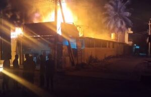 ದಾವಣಗೆರೆ: ಬಿಗ್ ಬಜಾರ್ ಬಟ್ಟೆ ಮಳಿಗೆಗೆ ಬೆಂಕಿ- 40 ಲಕ್ಷ ನಷ್ಟ