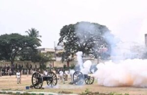 ಮೈಸೂರು ದಸರಾ: ಗಜಪಡೆಗೆ ಮೊದಲ ಹಂತದ ಸಿಡಿಮದ್ದು ತಾಲೀಮು