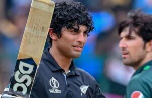 ಪಾಕ್ ವಿರುದ್ಧದ ಪಂದ್ಯದಲ್ಲಿ ಶತಕ ಸಿಡಿಸಿ ಸಚಿನ್ ದಾಖಲೆ ಮುರಿದ ರಚಿನ್ ರವೀಂದ್ರ