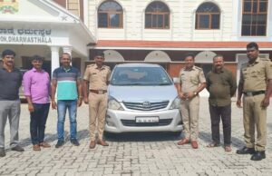 ಇನೋವಾ ಕಾರು ಕಳ್ಳತನ ಪ್ರಕರಣ: ನಾಲ್ವರ ಬಂಧನ