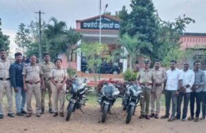 ಬಿಳಿಕೆರೆ ಠಾಣಾ ಪೊಲೀಸರ ಭರ್ಜರಿ ಕಾರ್ಯಾಚರಣೆ: ಬೈಕ್ ಕಳ್ಳರ ಬಂಧನ, 3 ಪಲ್ಸರ್ ಬೈಕ್ ವಶ