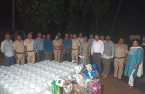 ಅಕ್ರಮ ಸಾರಾಯಿ ಘಟಕದ ಮೇಲೆ ದಾಳಿ: 2240 ಲೀಟರ್ ಸ್ಪಿರಿಟ್, 222 ಲೀಟರ್ ನಕಲಿ ಲಿಕ್ಕರ್ ವಶ