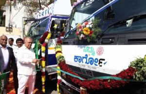 ಸರಕು ಸಾಗಣೆ ಸೇವೆ ಆರಂಭಿಸಿದ ಕೆಎಸ್ಆರ್ಟಿಸಿ: 20 ‘ನಮ್ಮ ಕಾರ್ಗೋ’ ಟ್ರಕ್ಗಳಿಗೆ ಸಾರಿಗೆ ಸಚಿವ ಚಾಲನೆ
