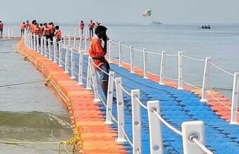 ಪಣಂಬೂರು ಕಡಲತೀರದಲ್ಲಿ ತೇಲುವ ಸೇತುವೆ ಲೋಕಾರ್ಪಣೆ: ವಿಧಾನಸಭಾಧ್ಯಕ್ಷ ಯುಟಿ ಖಾದರ್