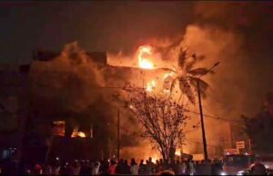 ಮಾರತ್ತಹಳ್ಳಿ ಬ್ರಿಡ್ಜ್ ಸಮೀಪದ ಕಟ್ಟಡದಲ್ಲಿ ಭಾರಿ ಅಗ್ನಿ ಅವಘಡ