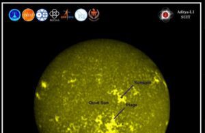 ಸೂರ್ಯನ ಅಪರೂಪದ ಚಿತ್ರ ಸೆರೆಹಿಡಿದು ಭೂಮಿಗೆ ರವಾನಿಸಿದ ಆದಿತ್ಯ ಎಲ್-1: ಇಸ್ರೋ