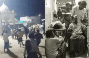 ಡಾ.ಬಿ.ಆರ್.ಅಂಬೇಡ್ಕರ್ ನಾಮಫಲಕ ಅಳವಡಿಸುವ ವಿಚಾರಕ್ಕೆ ಎರಡು ಗುಂಪುಗಳ ಘರ್ಷಣೆ: ಕಲ್ಲು ತೂರಾಟ, 30ಕ್ಕೂ ಹೆಚ್ಚು ವಾಹನಗಳು ಜಖಂ