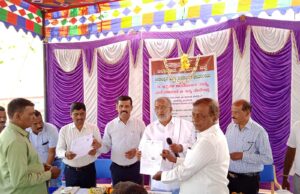 ಇ-ಖಾತಾ ಆಂದೋಲನ ಕಾರ್ಯಕ್ರಮಕ್ಕೆ ಶಾಸಕ ಜಿ.ಟಿ ದೇವೇಗೌಡರಿಂದ ಚಾಲನೆ: ಸಾರ್ವಜನಿಕರಿಗೆ ನಮೂನೆ-3 ವಿತರಣೆ