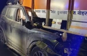 ಟ್ರಕ್ – ಎಸ್ ಯುವಿ ಅಪಘಾತ: 18 ತಿಂಗಳ ಮಗು ಸೇರಿದಂತೆ ನಾಲ್ವರು ಸಾವು