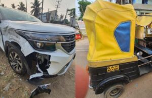 ಬಿಗ್ ಬಾಸ್ ಸ್ಪರ್ಧಿ ತುಕಾಲಿ ಸಂತೋಷ್ ಕಾರು ಅಪಘಾತ: ರಿಕ್ಷಾ ಚಾಲಕ ಸಾವು