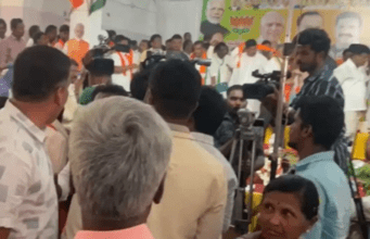 ತುಮಕೂರು: ಮೈತ್ರಿ ಸಭೆಯಲ್ಲಿ ಜೆಡಿಎಸ್, ಬಿಜೆಪಿ ಕಾರ್ಯಕರ್ತರ ನಡುವೆ ವಾಗ್ವಾದ