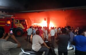 ಮೊಬೈಲ್ ಅಂಗಡಿ ಮಳಿಗೆಯಲ್ಲಿ ಅಗ್ನಿ ಅವಘಡ: ವಸ್ತುಗಳು ಭಸ್ಮ