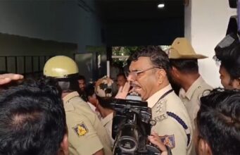 ವಿಜಯಪುರ: ಮಾಧ್ಯಮ ಪ್ರತಿನಿಧಿಗಳೊಂದಿಗೆ ಪೊಲೀಸರ ವಾಗ್ವಾದ