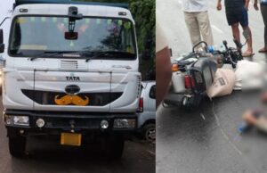 ಭೀಕರ ರಸ್ತೆ ಅಪಘಾತ: ಅಜ್ಜ -ಮೊಮ್ಮಗ ಸ್ಥಳದಲ್ಲೇ ಸಾವು