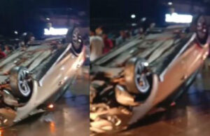 ಮಣಿಪಾಲ: ಚಾಲಕನ ನಿಯಂತ್ರಣ ತಪ್ಪಿ ಪಲ್ಟಿಯಾದ ಕಾರು