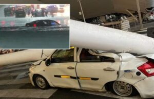 ಭಾರಿ ಮಳೆ: ದೆಹಲಿ ವಿಮಾನ ನಿಲ್ದಾಣದ ಮೇಲ್ಛಾವಣಿ ಕುಸಿತ- ಆರು ಮಂದಿಗೆ ಗಾಯ