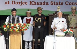 ಅರುಣಾಚಲ ಪ್ರದೇಶದ ಮುಖ್ಯಮಂತ್ರಿಯಾಗಿ ಪೆಮಾ ಖಂಡು ಪ್ರಮಾಣವಚನ ಸ್ವೀಕಾರ