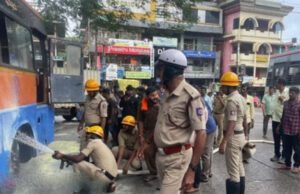 ಕೆ.ಎಸ್.ಆರ್.ಟಿ.ಸಿ ಬಸ್ ನಲ್ಲಿ ಬೆಂಕಿ: ಕಾರ್ಯಾಚರಣೆ, ತಪ್ಪಿದ ಅಪಾಯ