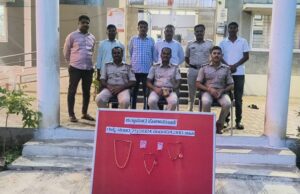ಹಾಡಹಗಲೇ ಕಳ್ಳತನ ಮಾಡಿದ ಆರೋಪಿಯ ಬಂಧನ: ಕಳುವಾದ ವಸ್ತುಗಳ ವಶ