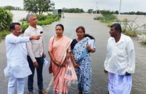 ಪ್ರವಾಹ ಪೀಡಿತ ಗ್ರಾಮಗಳಿಗೆ ಸಚಿವ ಕೃಷ್ಣಭೈರೇಗೌಡ ಭೇಟಿ: ಪರಿಶೀಲನೆ