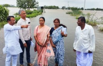 ಪ್ರವಾಹ ಪೀಡಿತ ಗ್ರಾಮಗಳಿಗೆ ಸಚಿವ ಕೃಷ್ಣಭೈರೇಗೌಡ ಭೇಟಿ: ಪರಿಶೀಲನೆ