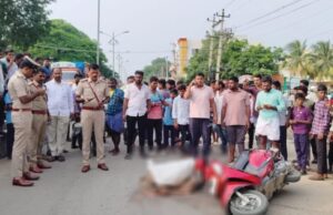 ಲಾರಿ-ಸ್ಕೂಟಿ ಅಪಘಾತ: ಸವಾರ ಸ್ಥಳದಲ್ಲೇ ಸಾವು