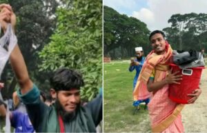 ಶೇಕ್ ಹಸೀನಾ ಬಂಗಲೆಗೆ ನುಗ್ಗಿ ಸೀರೆ, ಒಳ ಉಡುಪು ದೋಚಿದ ಪ್ರತಿಭಟನಾಕಾರರು