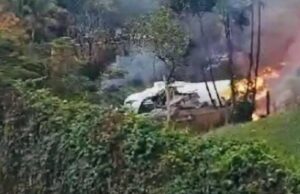 ಬ್ರೆಜಿಲ್ ಜನವಸತಿ ಪ್ರದೇಶದಲ್ಲೇ ವಿಮಾನ ಪತನ: 62 ಮಂದಿ ಸಾವು