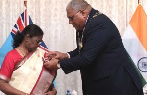 ರಾಷ್ಟ್ರಪತಿ ದ್ರೌಪದಿ ಮುರ್ಮುಗೆ ಫಿಜಿ ದೇಶದ ಅತ್ಯುನ್ನತ ನಾಗರಿಕ ಪ್ರಶಸ್ತಿ