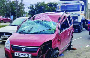 ನಾಗಮಂಗಲ: ನಿಯಂತ್ರಣ ತಪ್ಪಿ ಕಾರು ಪಲ್ಟಿ; ನಿವೃತ್ತ ಶಿಕ್ಷಕ ಸಾವು