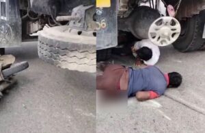 ರಾಮನಗರ: ಬೈಕ್ ಗೆ ಲಾರಿ ಡಿಕ್ಕಿ, ಮೂವರು ಸಾವು