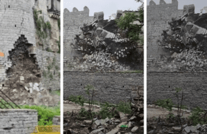 ಮತ್ತೆ ಕುಸಿದ ಮಳಖೇಡ ಕೋಟೆಯ ಗೋಡೆ