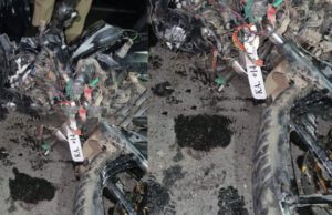 ಲಾರಿ- ಬೈಕ್ ಭೀಕರ ಅಪಘಾತ; ಇಬ್ಬರ ಸಾವು, ಓರ್ವ ಗಂಭೀರ