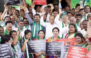 ಎಡಿಜಿಪಿ ಚಂದ್ರಶೇಖರ್ ವಿರುದ್ಧ ಜೆಡಿಎಸ್ ಭಾರೀ ಪ್ರತಿಭಟನೆ