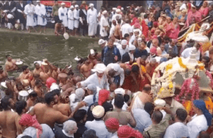 ತಲಕಾವೇರಿಯಲ್ಲಿ ನಿಗಧಿತ ಸಮಯಕ್ಕೆ ಕಾವೇರಿ ಪವಿತ್ರ ತೀರ್ಥೋದ್ಭವ