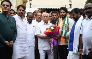 ಬಿಜೆಪಿ–ಜೆಡಿಎಸ್ ಸೇರಿ ನಿಖಿಲ್ ಕುಮಾರ್ ಸ್ವಾಮಿಯನ್ನು ಗೆಲ್ಲಿಸುತ್ತೇವೆ: ಬಿ.ಎಸ್.ಯಡಿಯೂರಪ್ಪ