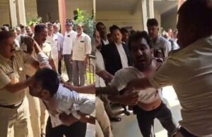 ವಿಜಯಪುರ: ಕೋರ್ಟ್ ನಲ್ಲೆ ಕತ್ತು ಕೊಯ್ದುಕೊಂಡ ಆರೋಪಿ