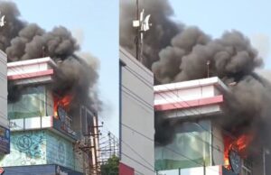 ಶಾರ್ಟ್ ಸರ್ಕ್ಯೂಟ್ ನಿಂದಾಗಿ ಹೊತ್ತಿ ಉರಿದ ಕಾಫಿಜಾ ಕೆಫೆ