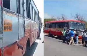 ಬಸ್ – ಟಿಪ್ಪರ್ ಓವರ್ ಟೇಕ್ ವೇಳೆ ಅಪಘಾತ: ಕುತ್ತಿಗೆ, ಕೈ ಕಟ್ ಆಗಿ ಮಹಿಳೆ ಸಾವು