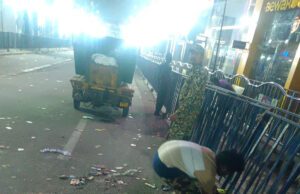 ಎಂಜಿ ರಸ್ತೆಯ ಸುತ್ತಮುತ್ತಲಿನ ರಸ್ತೆ, ಪ್ರದೇಶಗಳಲ್ಲಿ 15 ಮೆ. ಟನ್ ತ್ಯಾಜ್ಯ ಸಂಗ್ರಹ