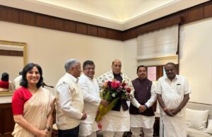 ಹೂಡಿಕೆದಾರರ ಸಮಾವೇಶ: ರಾಜನಾಥ್ ಸಿಂಗ್, ಎಚ್ ಡಿಕೆ, ಜೋಶಿಗೆ ಖುದ್ದು ಆಹ್ವಾನ ನೀಡಿದ ಎಂ.ಬಿ.ಪಾಟೀಲ