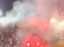 ಫುಟ್ಬಾಲ್ ಕ್ರೀಡಾಂಗಣದಲ್ಲಿ ಪಟಾಕಿ ಕಿಡಿ ತಗುಲಿ 50ಕ್ಕೂ ಹೆಚ್ಚು ಮಂದಿಗೆ ಗಾಯ; ಸಂಘಟಕರ ಮೇಲೆ ಎಫ್ ಐ ಆರ್