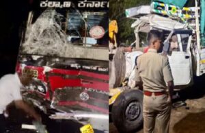 ಗಿಯಾದಗಿರಿಯಲ್ಲಿ ಭೀಕರ ಅಪಘಾತ: ನಾಲ್ವರು ಸ್ಥಳದಲ್ಲೇ ಸಾವು, ಹಲವರಿಗೆ ಗಾಯ