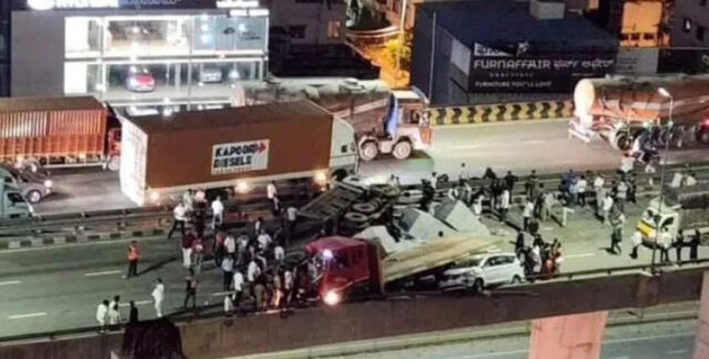 Serial-accident-on-bengaluru-Hebbal-flyover