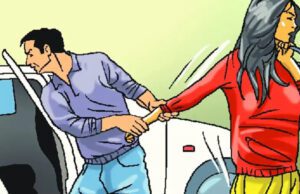 ತಂದೆ ಮುಂದೆಯೇ ಮಗಳ ಅಪಹರಣ, ಕಾರಿನಲ್ಲಿ ಜೋತಾಡುತ್ತ 200ಮೀ. ಎಳೆದೊಯ್ಯಲ್ಪಟ್ಟ ಅಪ್ಪ!