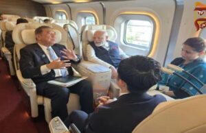 ಜಪಾನ್ನ ಹೈ-ಸ್ಪೀಡ್ ಬುಲೆಟ್ ರೈಲಿನಲ್ಲಿ ಮೋದಿ ಪ್ರಯಾಣ