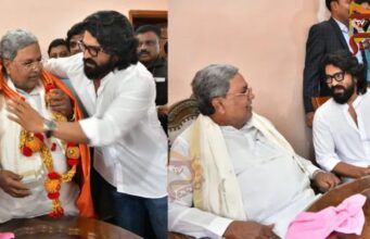 ಮೈಸೂರಲ್ಲಿ ಸಿಎಂ ನನ್ನು ಭೇಟಿಯಾದ ತೆಲುಗು ನಟ ರಾಮ್ ಚರಣ್