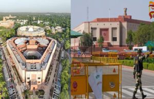 ಸಂಸತ್ ಭವನದಲ್ಲಿ ಭದ್ರತಾ ವೈಫಲ್ಯ – ಗೋಡೆ ಹಾರಿ ಆವರಣಕ್ಕೆ ಎಂಟ್ರಿ…!